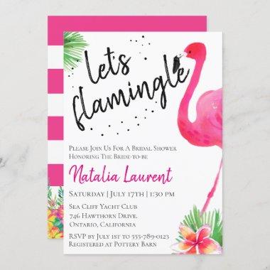 Let's Flamingle Bridal Shower Invitations
