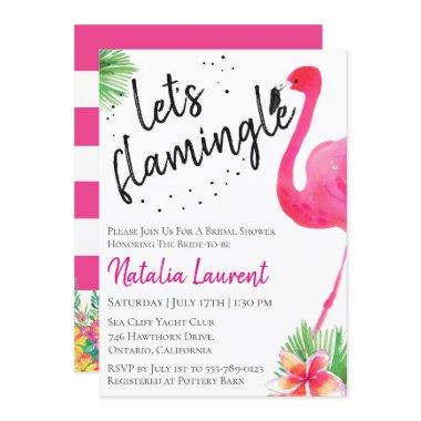 Let's Flamingle Bridal Shower Invitations