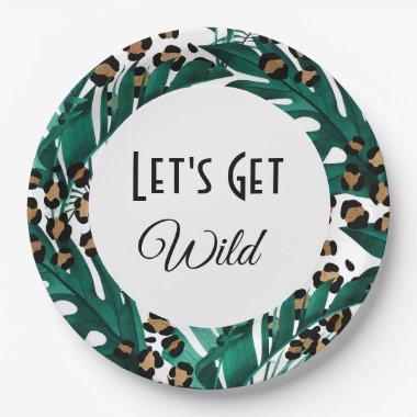 Let's Get Wild Plates Bachelorette Party Decor