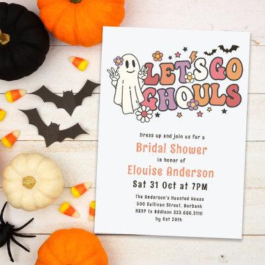 Let's Go Ghouls Halloween Bridal Shower Invitations