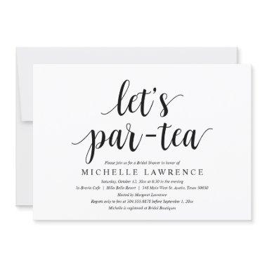 Lets par tea, Modern  Celebration