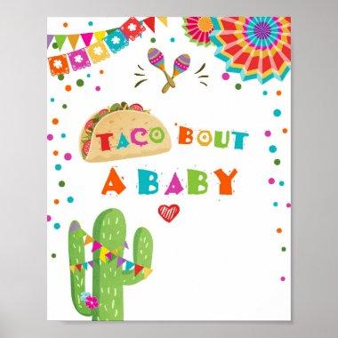 Let's Taco Bout A Baby Cactus Fiesta Table Sign