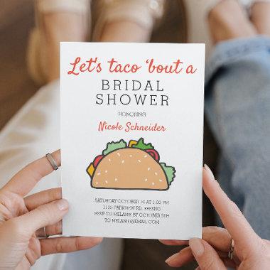 Let's Taco Bout A Bridal Shower Fiesta Invitations