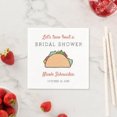 Let's Taco Bout A Bridal Shower Fiesta Party Napkins