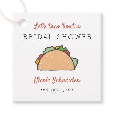 Let's Taco Bout A Bridal Shower Fiesta Theme Favor Tags
