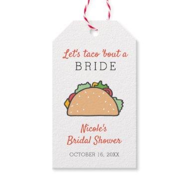 Let's Taco 'Bout A Bridal Shower Mexican Fiesta Gift Tags
