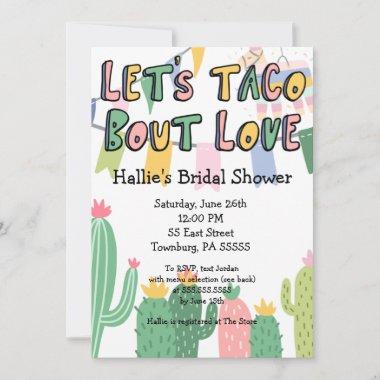 Let's Taco Bout Love Fiesta Themed Invitations