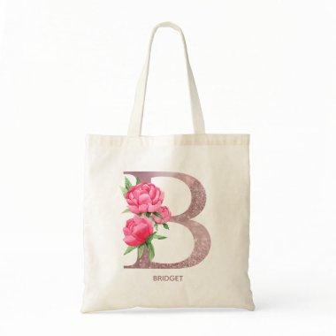 Letter B Personalized name monogram bridesmaid  Tote Bag