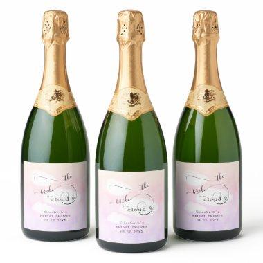 Letter from Cloud 9 Fun Humorous Bridal Shower Sparkling Wine Label