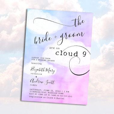 Letter from Cloud 9 Humorous Fun Wedding Shower Invitations