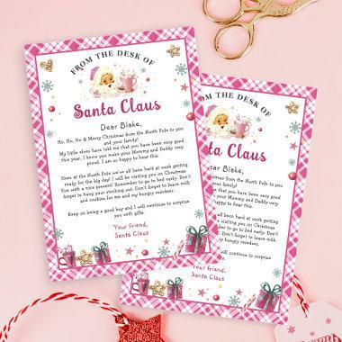 Letter from Santa Claus Christmas Invitations