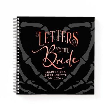 Letters To The Bride Gothic Bachelorette Guestbook Notebook