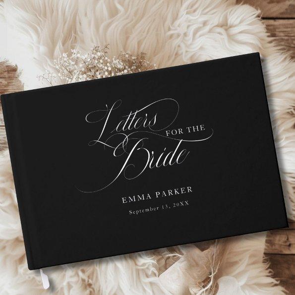 Letters to the Bride, Silver-Black Foil Guest Book
