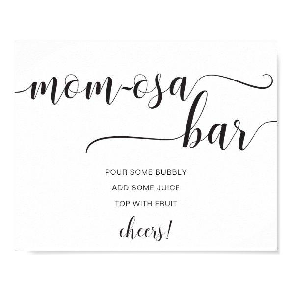 Leyton Modern Minimal Momosa Bar Sign