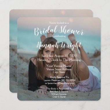 LGBTQ Photo Wedding Bridal Shower Invitations