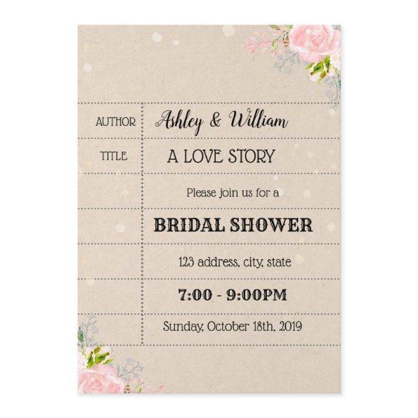 Library  Printable  Invitation