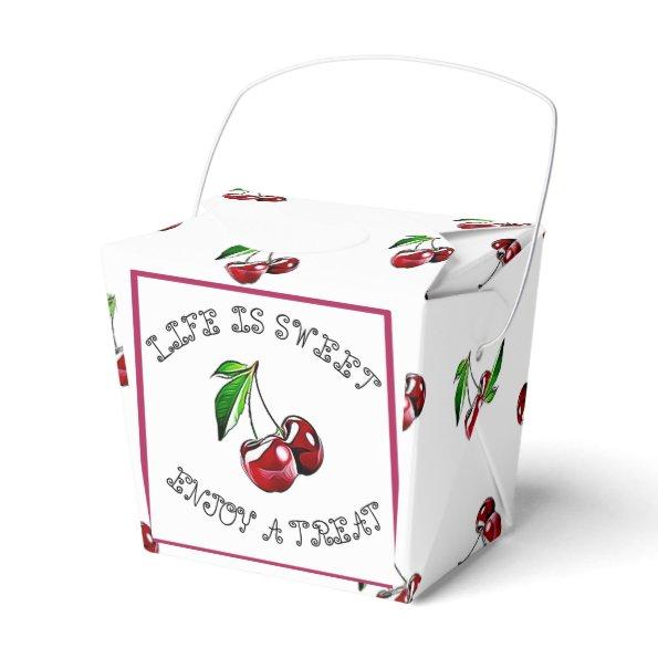 Life is Sweet, Cherry Party Candy Favor Box