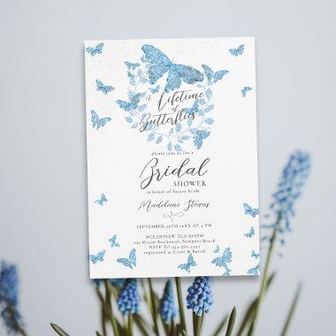 Lifetime Butterflies Something Blue Bridal Shower Invitations