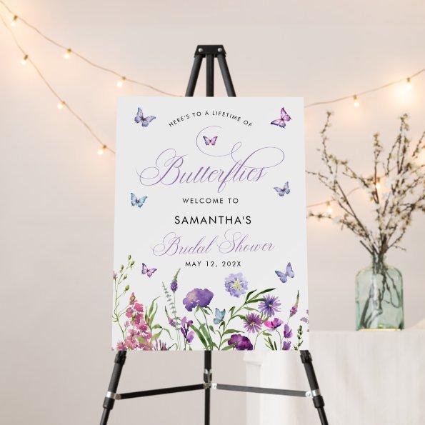 Lifetime of Butterflies Wildflowers  Foam Board