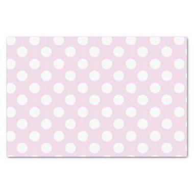 Light Baby Pink & White Polka Dots Birthday Party Tissue Paper