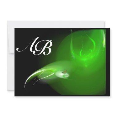 LIGHT BIRD IN GREEN MONOGRAM