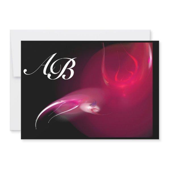 LIGHT BIRD IN PINK FUCHSIA MONOGRAM