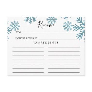 Light Blue Snowflakes Wedding Recipe