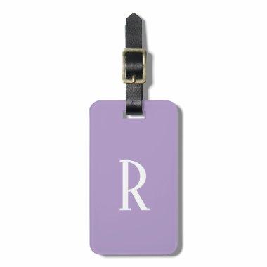 Light Purple Monograms Name Cool Gift Party Favor Luggage Tag
