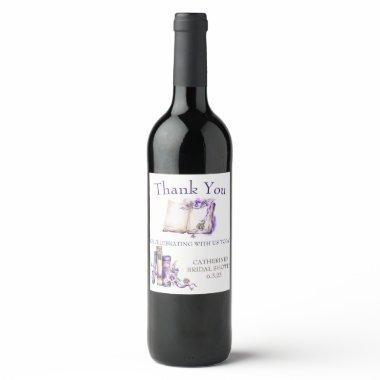 Lilac A New Chapter Begins Baby,  Wine Label