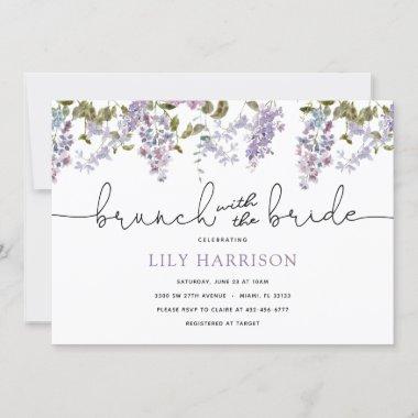 Lilac Brunch with the Bride Shower Invitations