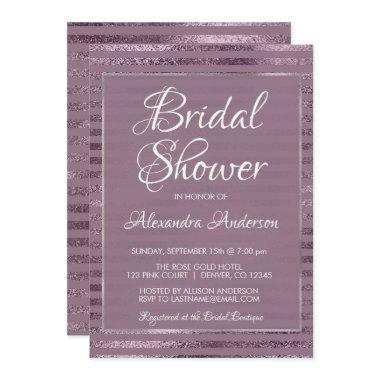 Lilac Metallic Foil Modern