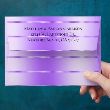 Lilac Purple Ribbon  or Wedding Envelope