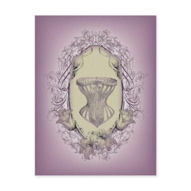 Lilac Vintage steampunk bride Victorian corset PostInvitations