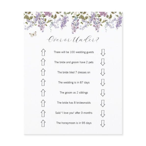 Lilacs and Lavender Over Under