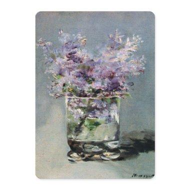 Lilacs in a Glass by Manet Bridal Shower Invitations