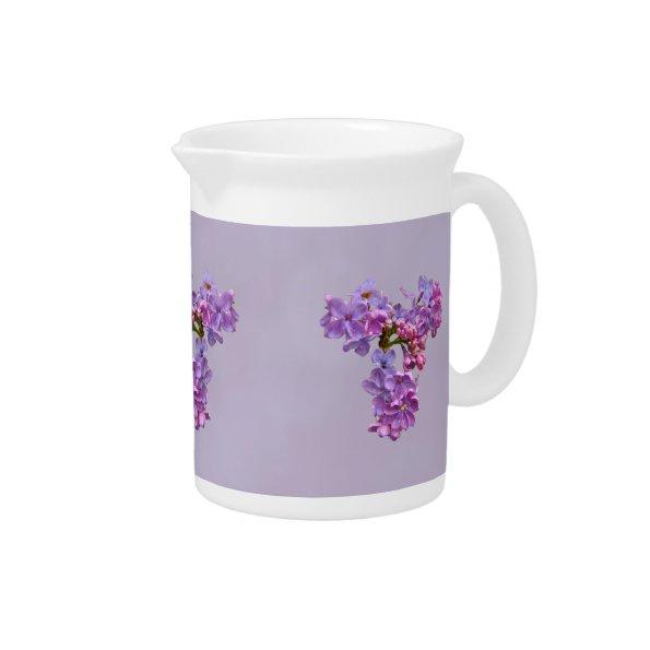 Lilacs in Springtime Pitcher