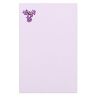 Lilacs in Springtime Stationery