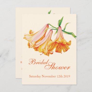 Lily bell fine art bridal shower invites