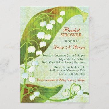 Lily of the Valley Backyard Bridal Shower Invitations