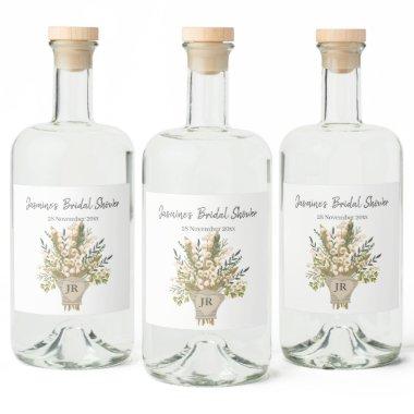 Lily Of The Valley Bouquet  Liquor Bottle Label
