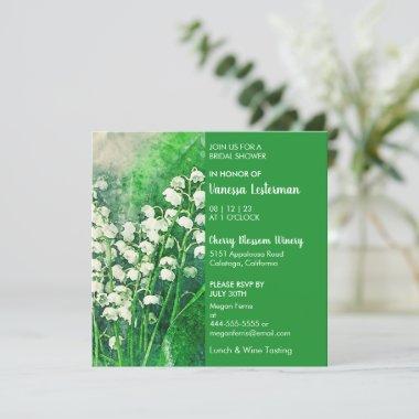 Lily of the Valley Bridal Shower Invitations
