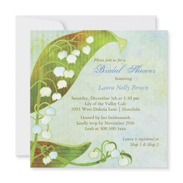 Lily of the Valley Green Floral