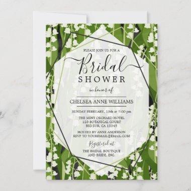 Lily of the Valley Greenery Bridal Shower Invitations