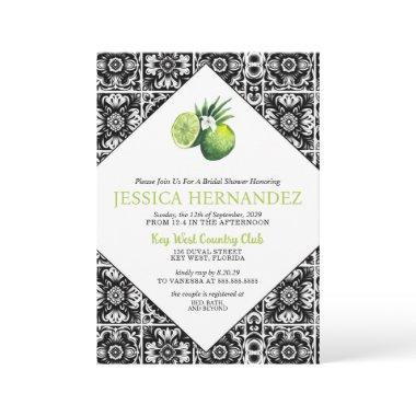 Lime Tile Bridal Shower Invitations