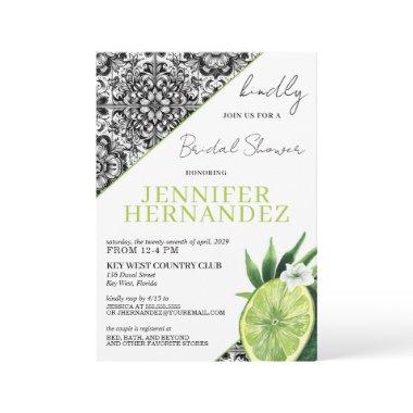 Lime Tile Bridal Shower Invitations