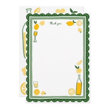 Limoncello Lemonade Lemons CUSTOM Birthday Thank You
