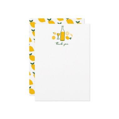 Limoncello Lemonade Lemons CUSTOM Birthday Thank You