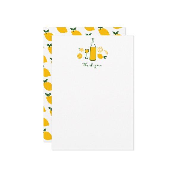 Limoncello Lemonade Lemons CUSTOM Birthday Thank You
