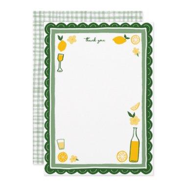 Limoncello Lemonade Lemons CUSTOM Birthday Thank You