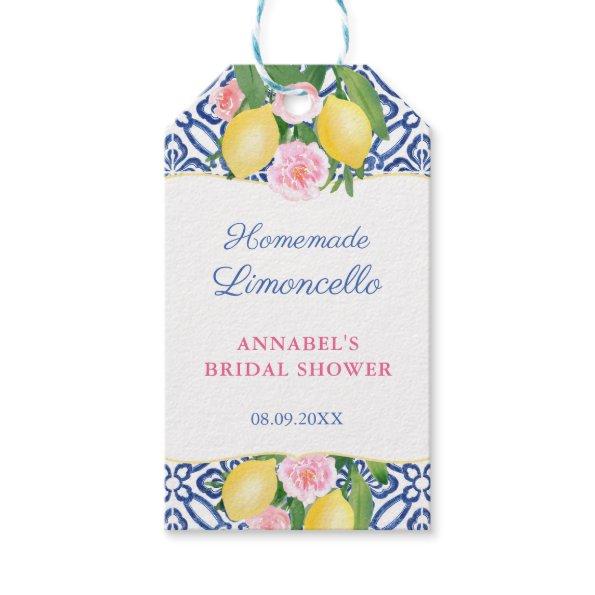 Limoncello Positano Lemon Bridal Shower Favor Tags